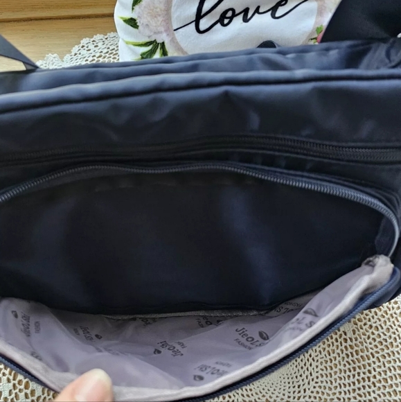 Mintegra Travel Crossbody Navy Blue Roomy Multiple Pockets water battle pocket - Picture 9 of 15